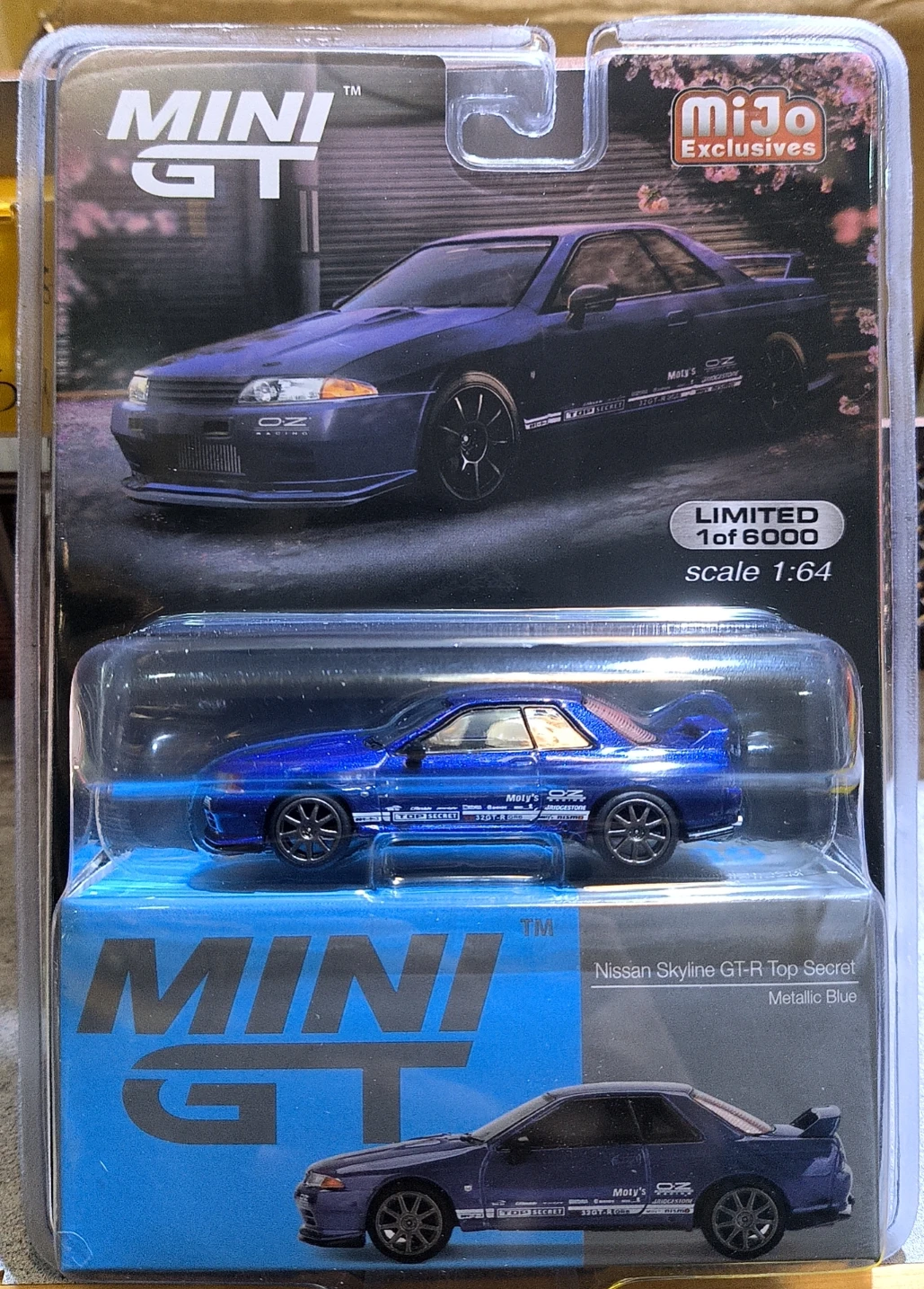 TSM  MINIGT 1/64 # 589 nissan Skyline GT-R Top Secret VR32 Die-cast alloy car model collection display gifts