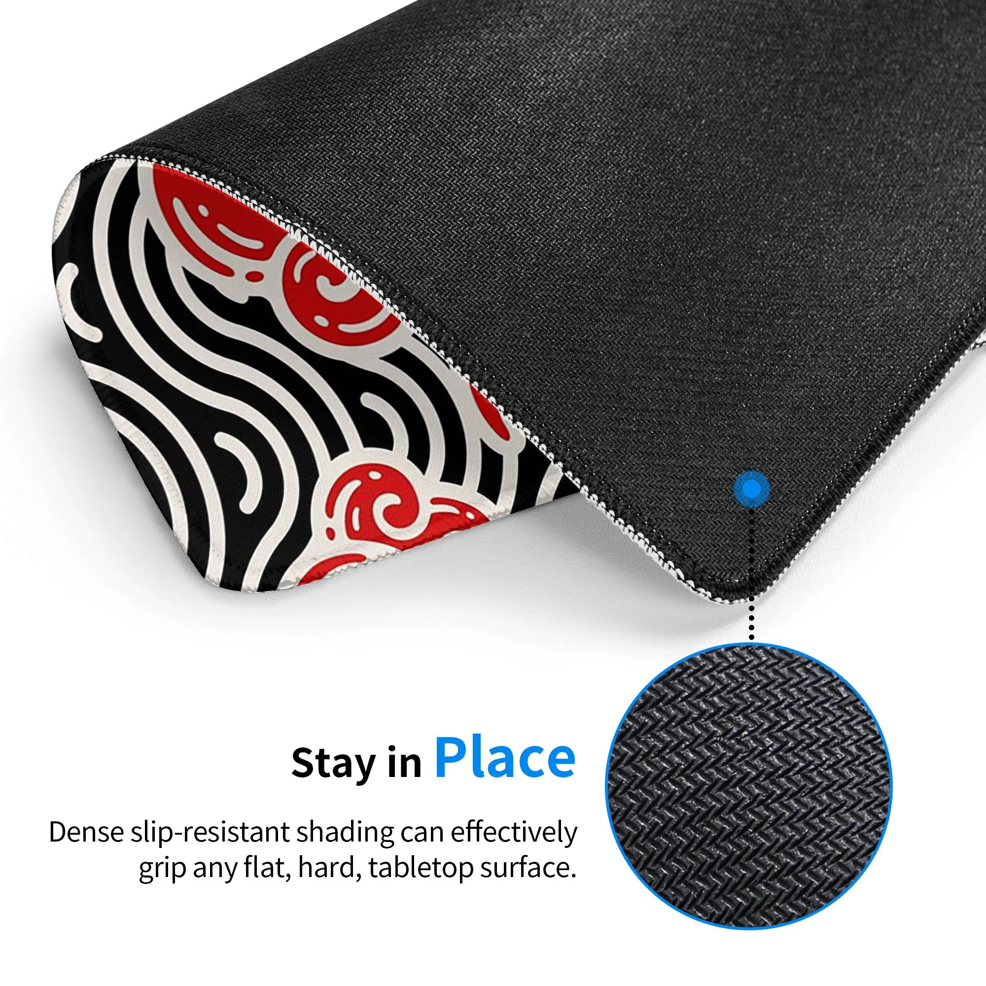 Artistic Red Cloud Pattern Mouse Pad Computer Keyboard Mouse Mat Gamer PC Laptop Desk Mat Office Accessories Table Mats