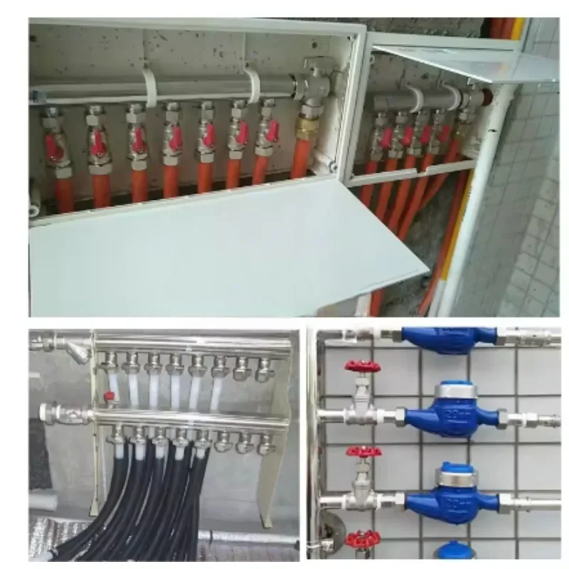 

2 шт., нержавеющая сталь 304, G1 дюйма, G3/4 дюйма, G1/2 дюйма, 2–10 портов, распределитель трубного коллектора, сантехнический фитинг, система подогрева пола