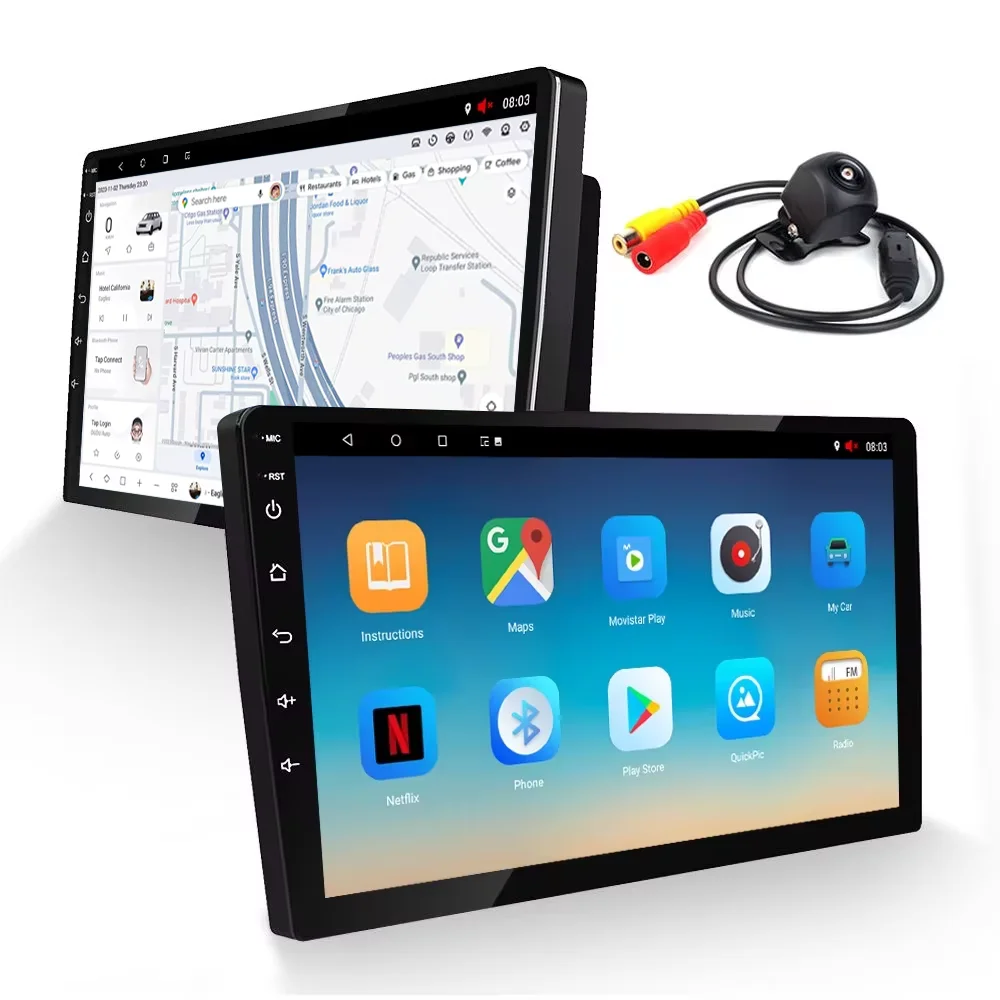 

2-DIN 10-дюймовый автомобильный DVD-плеер Android с мультимедийным экраном 7/9/10 дюймов, 32 ГБ ОЗУ, FM-радио, цифровой сигнал, сенсорный экран, автомобильная стереосистема