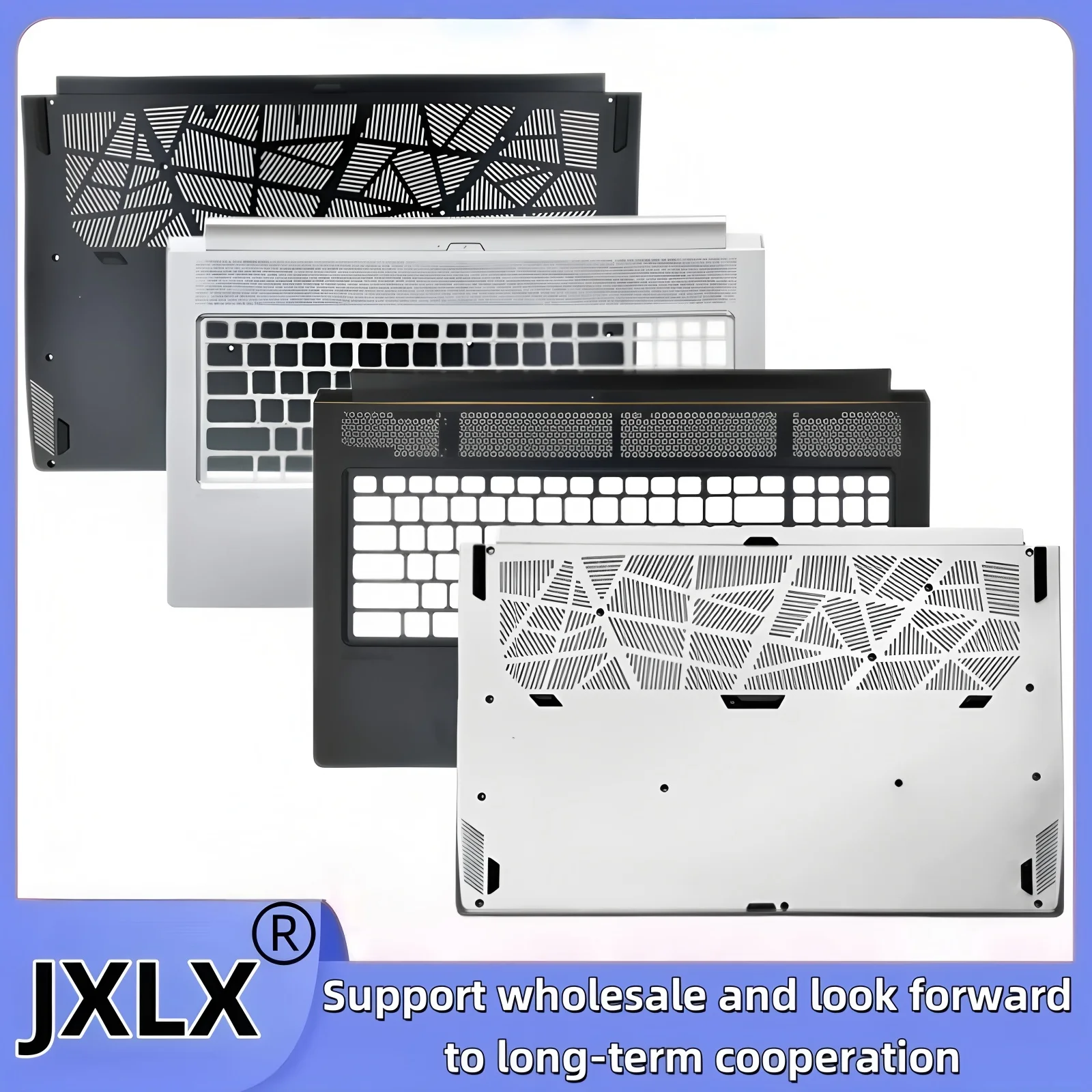 

JXLX®New For MSI Creator P75 GS75 MS-17G1 MS-17G2 MS-17G3 Laptop Upper Case Palmrest Cover /Bottom Base Cover 3077G1D512 7G3C211
