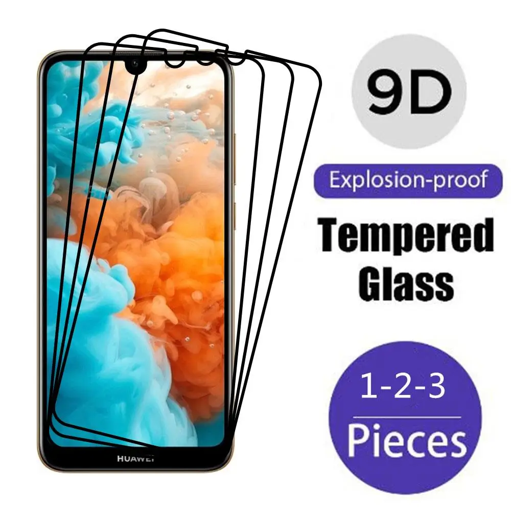 Vidrio de protección 9D para Huawei Y7 Y6 Y5 Prime 2018 2019 Y5 Lite, vidrio templado Y9 2018 Y9 Prime 2019 Y9S, película protectora de pantalla