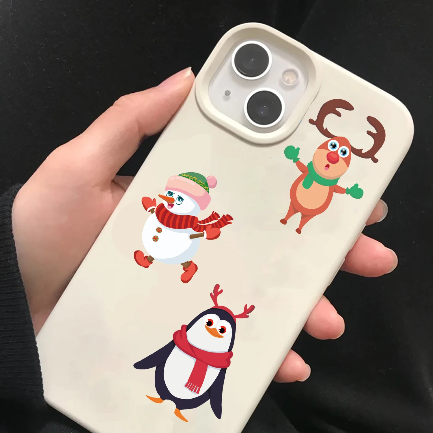 8/16 шт., рождественская наклейка на коллаж с изменением лица, канцелярские принадлежности для чтения, велосипедный телефон, домашние декоративные мотоциклетные граффити, коллажи