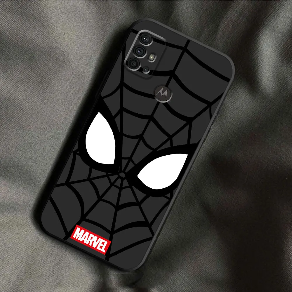 Silicone Phone Case for Motorola Moto G30 G51 G60 G71 G22 G32 G52 G72 G53 G73 Edge 20 30 40 Pro Spider Man Marvel Cover