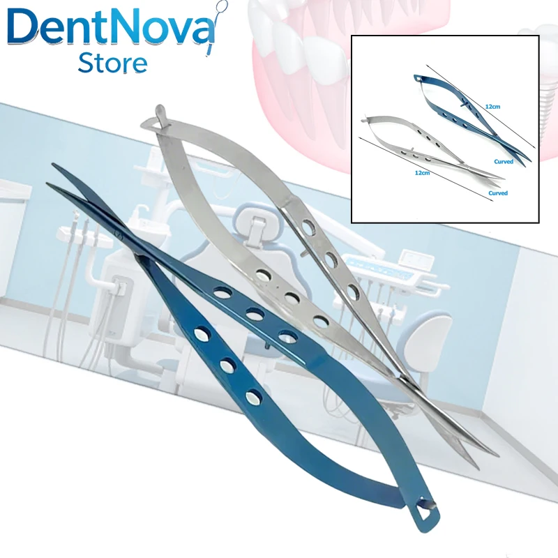 

Conjunctival Scissors Curved Blunt Titanium Handle Ophthalmic Surgical Scissors Fine Tip Dental Instruments Micro