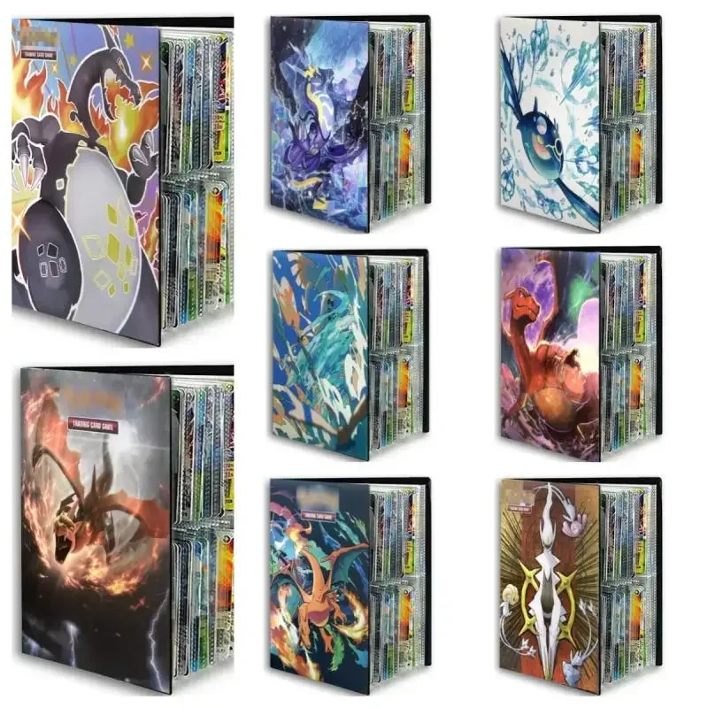 New 30/120 Anime Cartoon Charizard Squirtle Game Cards Vmax Gx Ex Series Children's and Students' Festival Gift Display Brochure