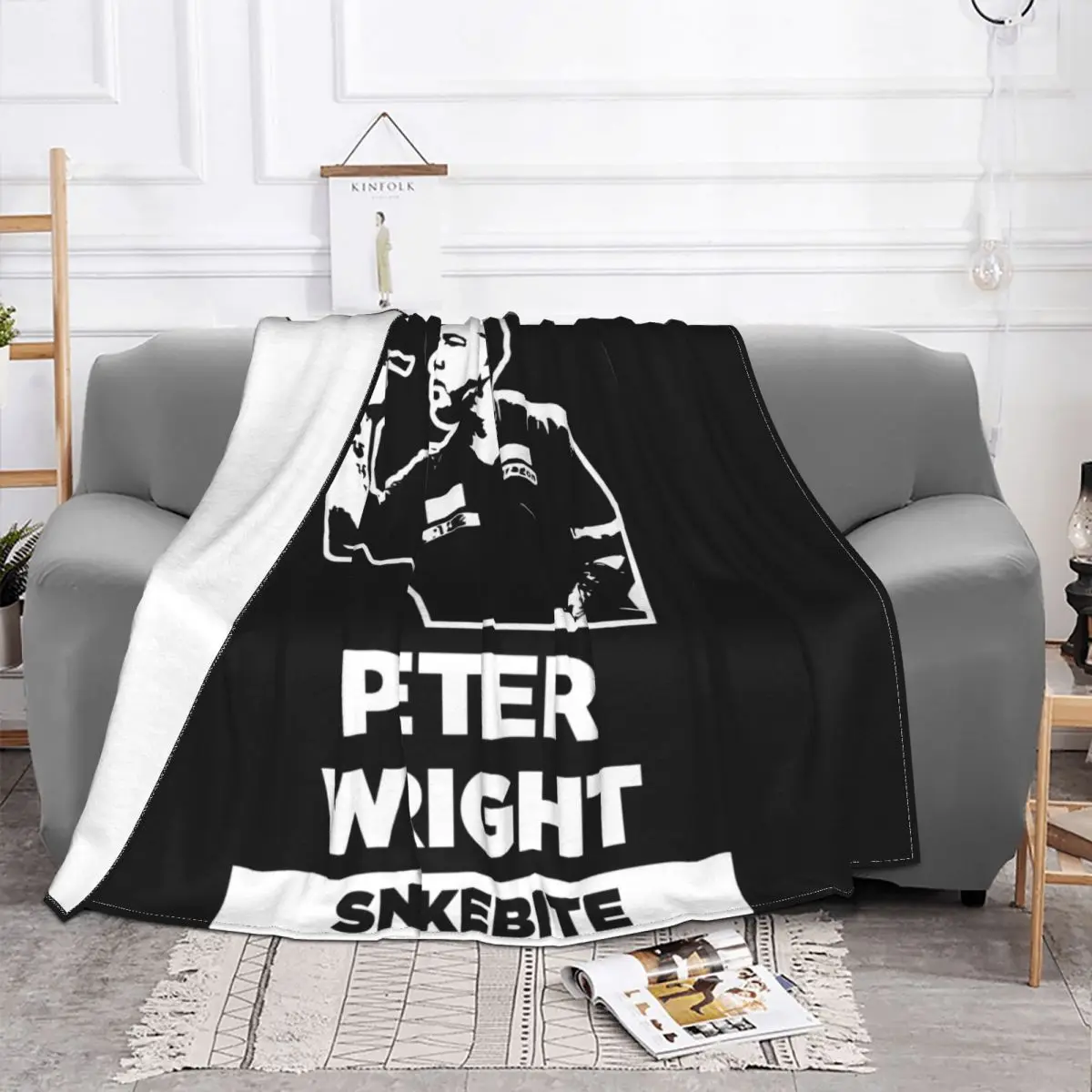 Snakebite Peter Wright Darts World Champs 2019 Unofficial Blanket Fluffy Breathable Bedding Supply