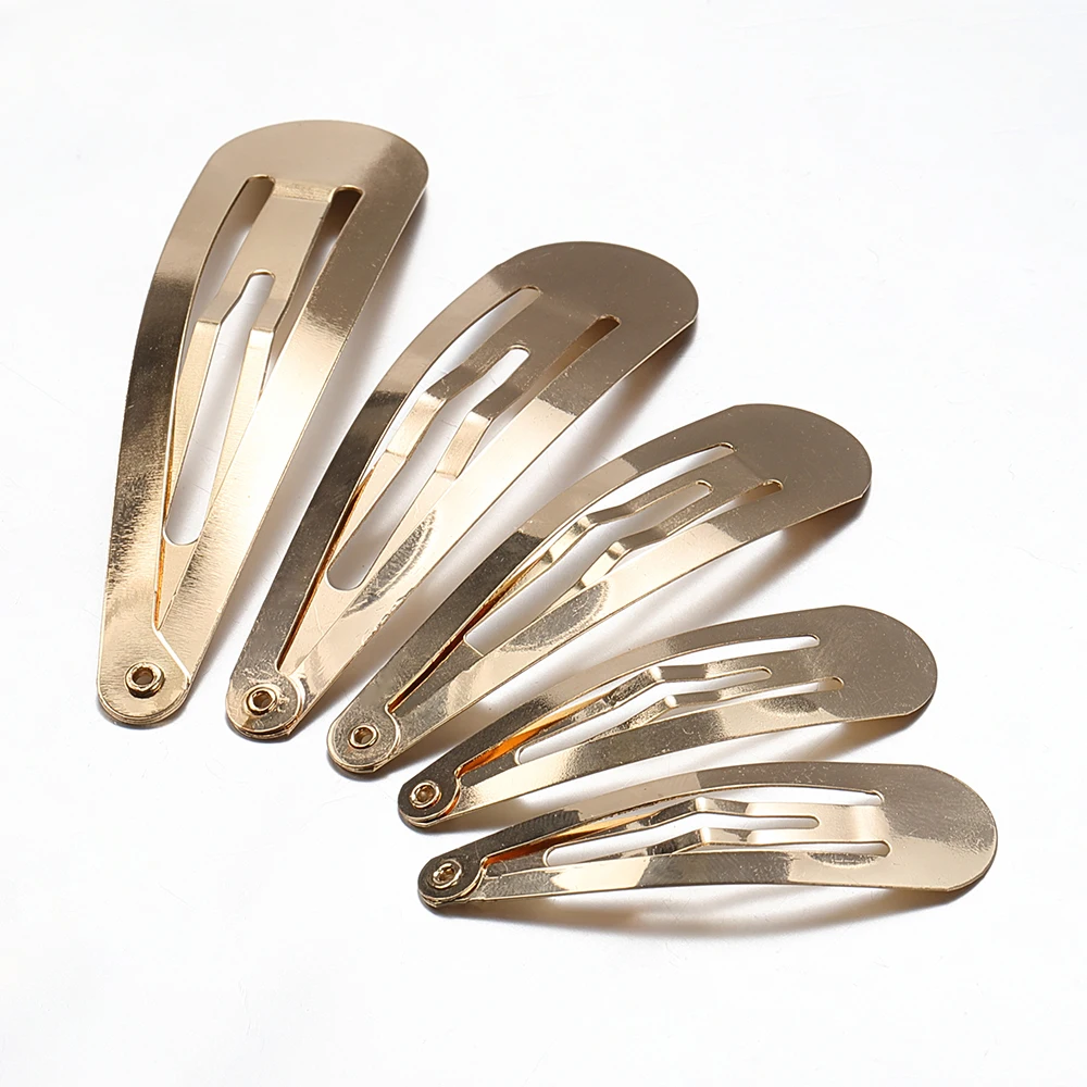 20Pcs Metal BB Hair Clips For Jewelry Making Alligator Hairpins Base DIY Girls Pearl Bow Hairgrip Hair Accessories