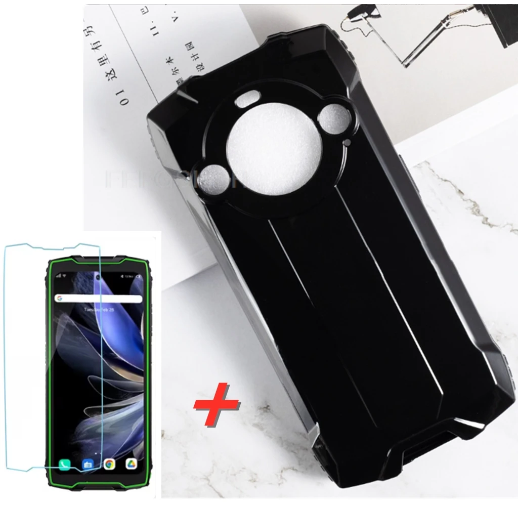 Protective Glass For Blackview BV8200 6.5" Case Silicone Clear Cover On For Blackview BV8200 BV 8200 empered Glass