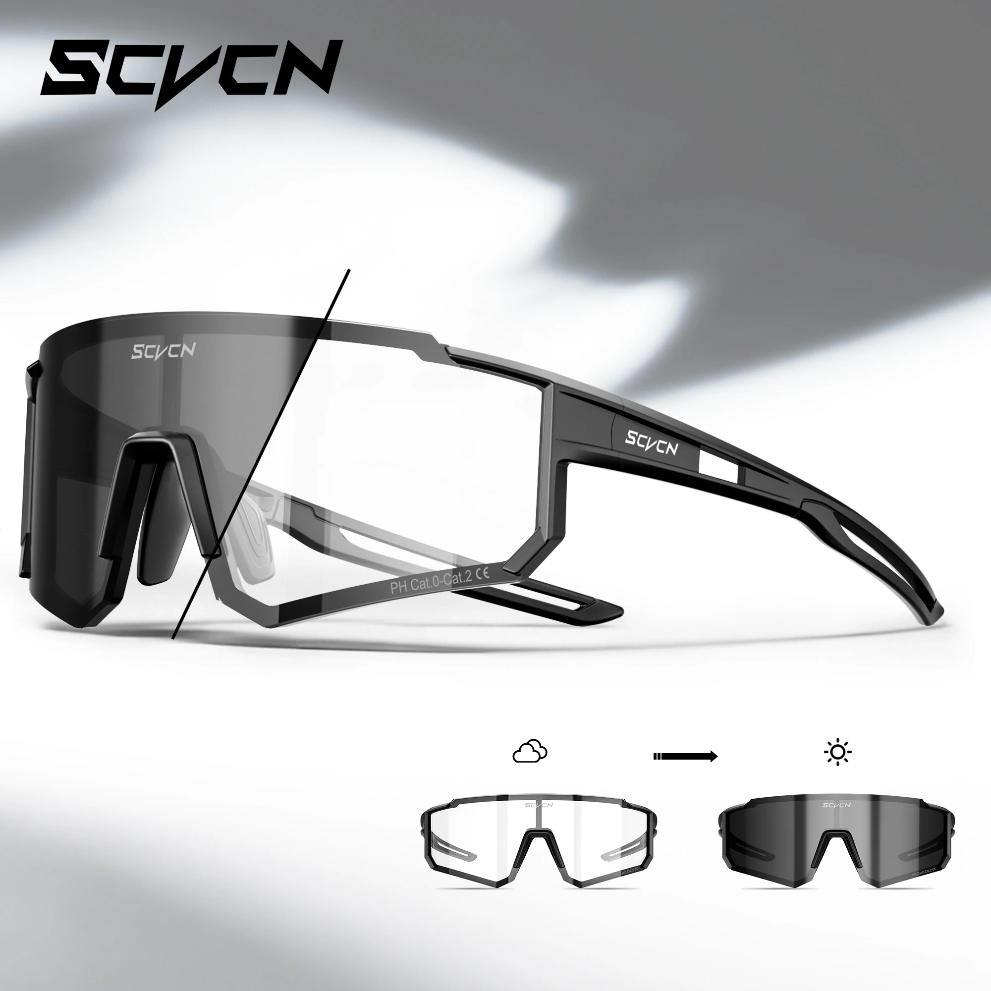 AliExpress SCVCN Men UV400 Outdoor Sport Cycling Sunglasses Women Travel Camping Glasses MTB Bike Cycling Hiking Eyewear Ultralight