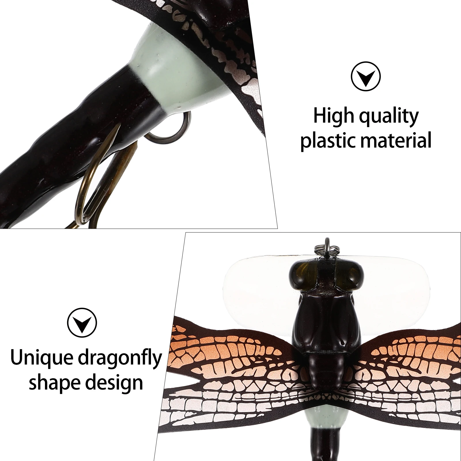 

4Pcs Vivid Dragonfly Imitation Fishing Bait Simulation Lure Fishing Accessory