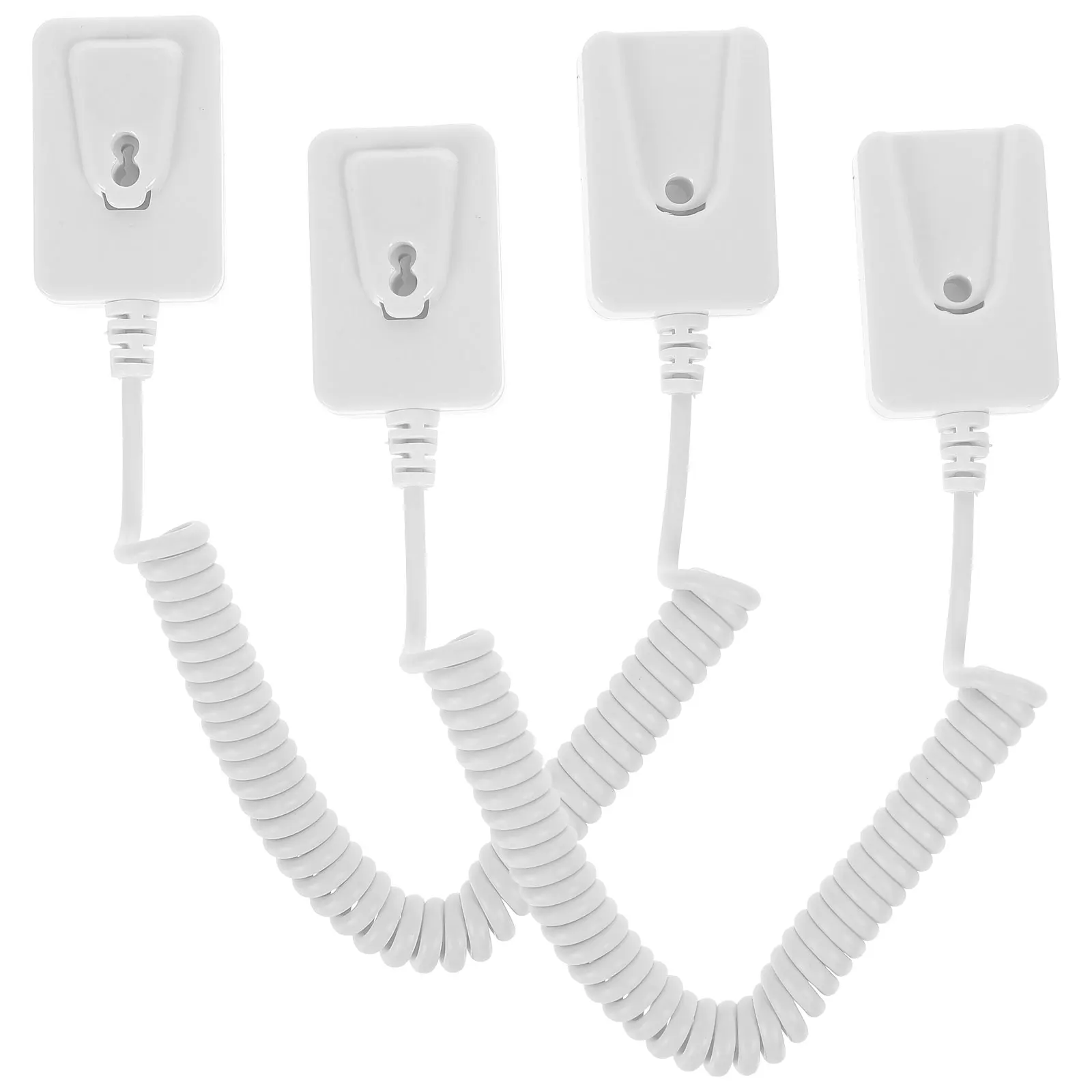 

2pcs Anti-lost Rope Hook Retractable Security Cable Lock Remote Control Tether Holder Universal Square Practical