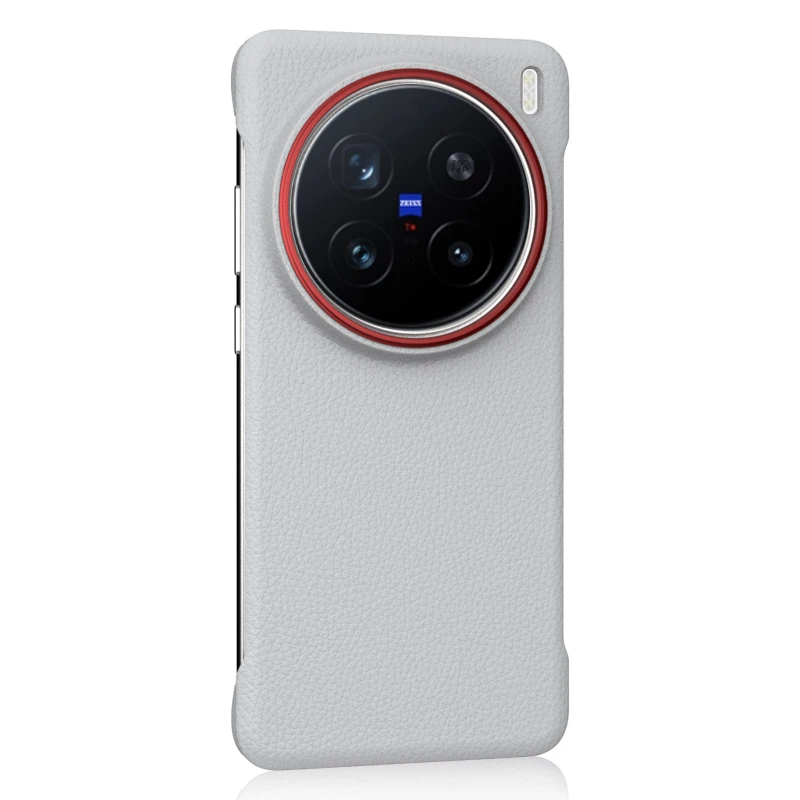 حافظة لهاتف Vivo X200 Pro Mini Light Slim ذات فتحة كبيرة لين مضادة للسقوط غطاء حماية صلب من البولي كربونات بدون حدود هاتف من الجلد العادي