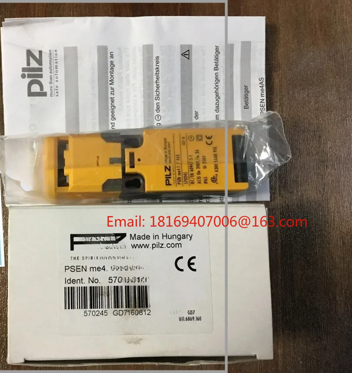 New Pilz injection molding machine dedicated safety switch PSEN ME4.1/4AS