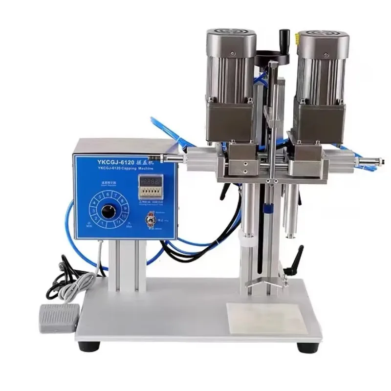 

Pneumatic Bottle Locking Machine Duck Mouth Bottle Rolling Machine Four Wheel Upgrade Screw Capping Machine