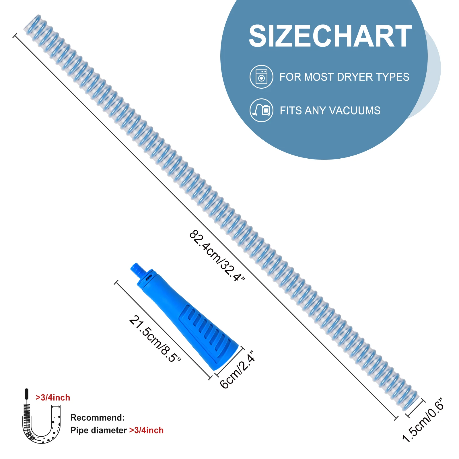 Zestaw do czyszczenia otworów wentylacyjnych suszarki Przystawka do odkurzacza zginana Suszarka do kłaczków i suszarek z elastyczną prowadnicą i otworem wentylacyjnym suszarki