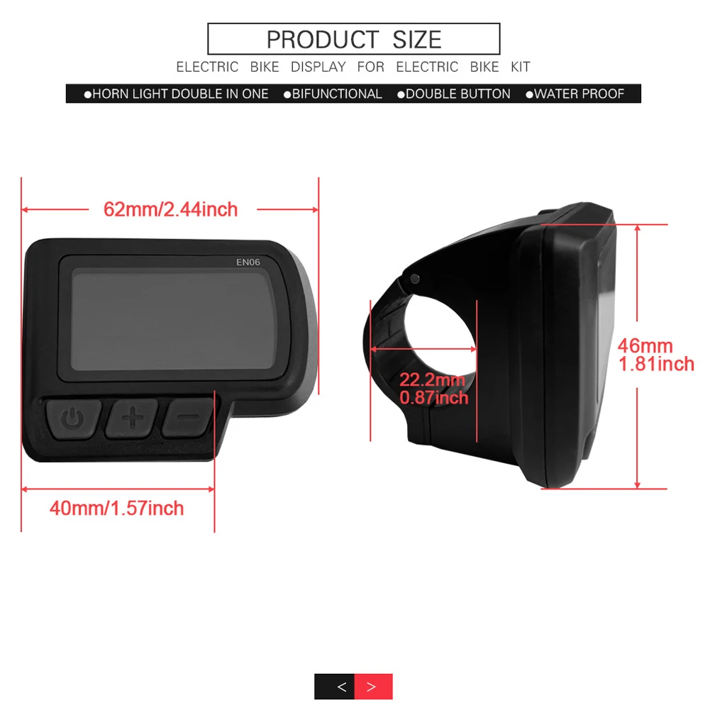 Controllers Ebike Controller Three-mode Throttle 8 PAS Kit With Self-learning 17A 250/350W 95x53x30mm Controller