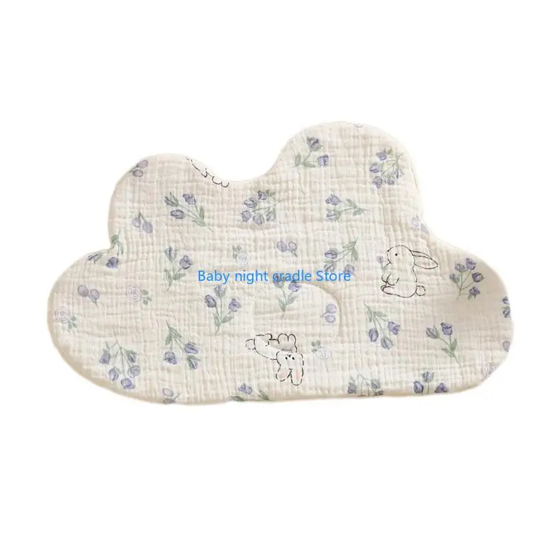 

J2FF Infant Pillow Newborns Pillow Drooling Pillow Flat Pillow Breathable Sleeping Pillow for Newborns Boy Girl HighAbsorb