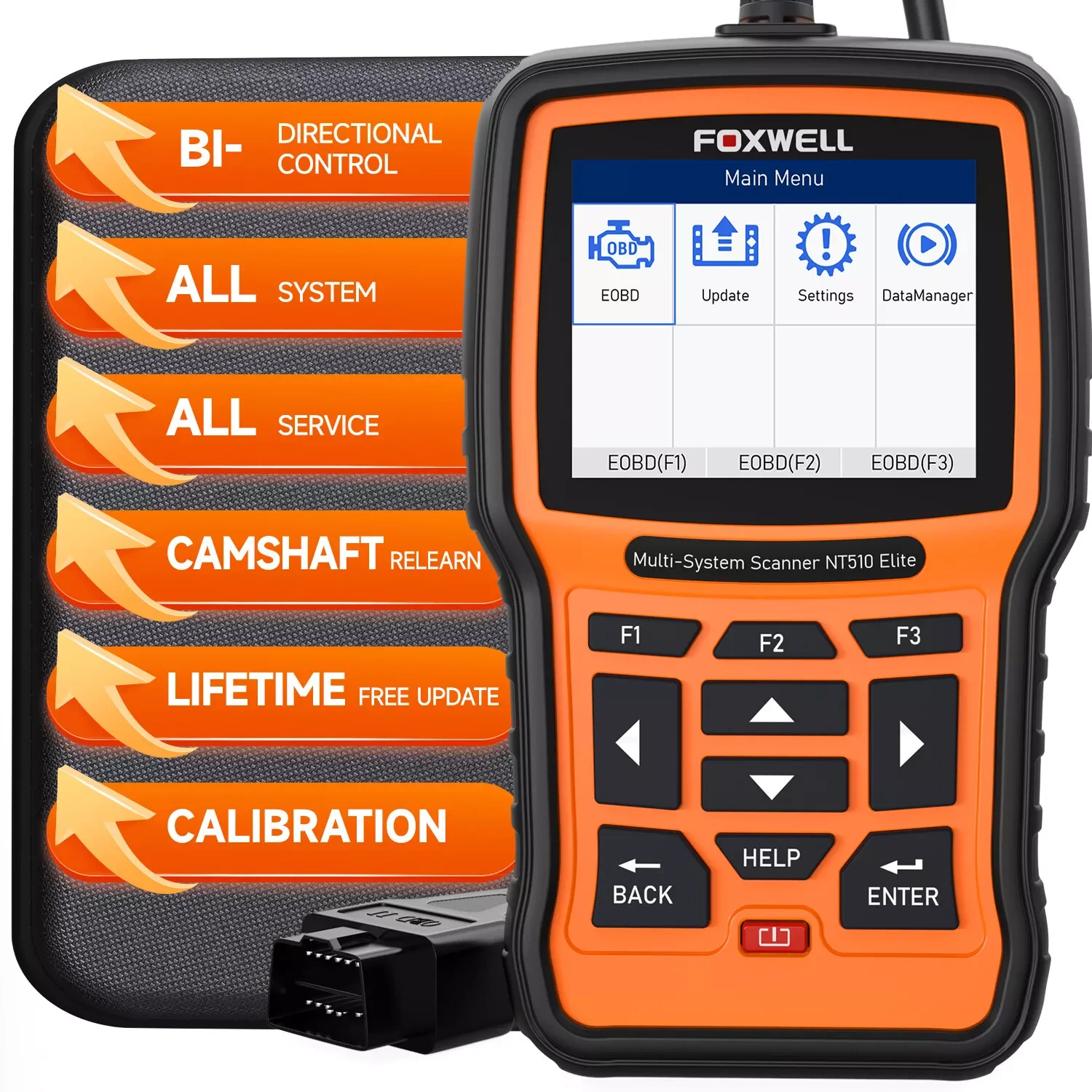 

Диагностические инструменты FOXWELL NT510 Elite OBD OBD2, сканер для сброса масляного покрытия SAS EPB, для BMW, Hyundai, Kia, ODB, OBD 2