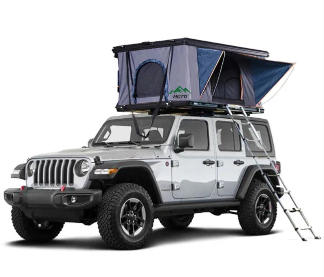 

HOTO camping equipment 4 Person car roof Aluminum Hard Shell Roof Top Car Rooftop Tent For 4x4 Off-Road SUV Pickup Truck