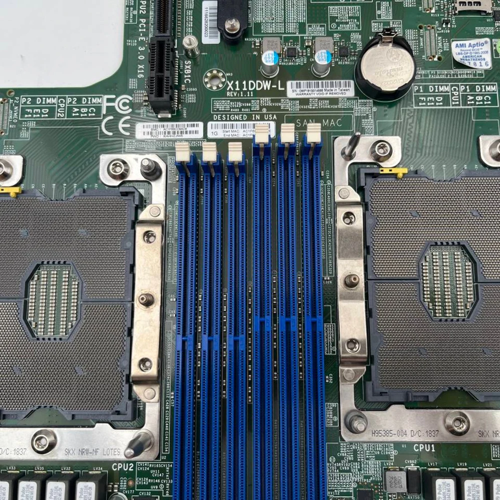 

Workstation Motherboard C621 LGA-3647 DDR4 PCI-E 3.0 X11DDW-L Works Perfectly