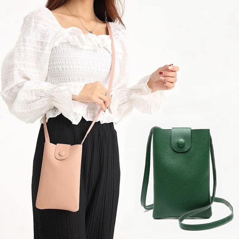 New Small Crossbody Bag Women Soft Leather Shoulder Phone Bag Fashion Messenger Bag Clutch Ladies Purse Handbag