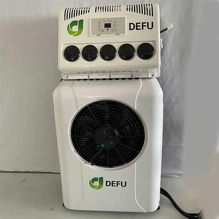 DEFU 24V وقوف السيارات نظام التيار المتردد الآخر 12V شاحنة مكيف الهواء جرار 12 فولت تكييف الهواء #4