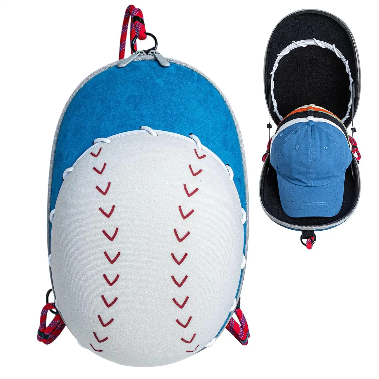 OEM ODM High-Capacity Portable Baseball Cap Box EVA Case Zipper Closure Waterproof Shock Proof Camping Travel Storage Case Case)