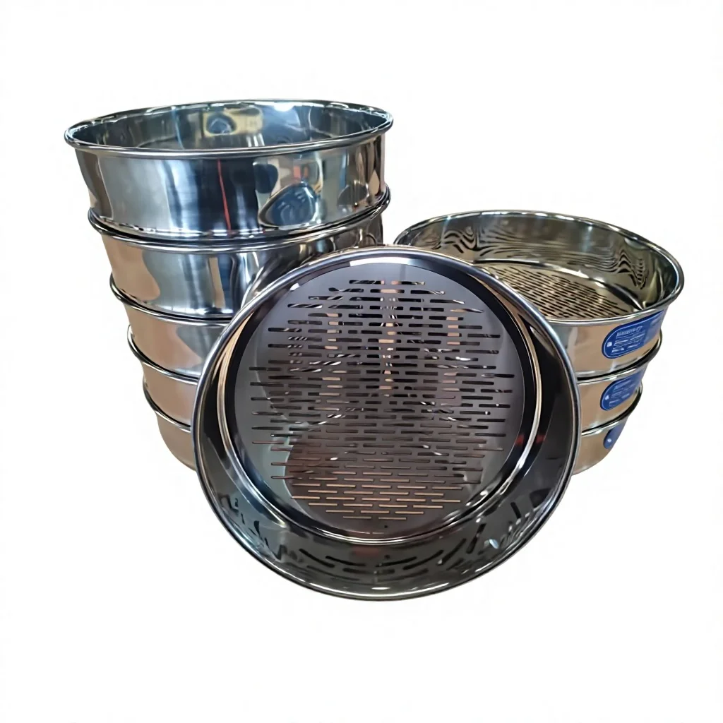 200mm High-precision Stainless Steel Analysis Sieve for Powder Soil/sand and Gravel/aggregate/particles Grading Applications