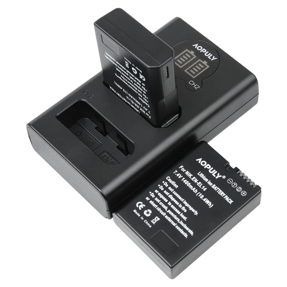 4 Stuks Gedecodeerd bateria EN-EL14 EN-EL14a ENEL14 EL14a Batterij + USB lader Voor Nikon D3100 D3200 D3300 D5100 D5200 D5300 P7000