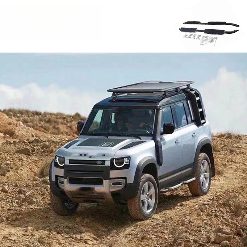 2020-2023 Offroad Vehicle Running Board Black Silver Dual Color Universal SUV Side Step Exterior Mod Parts