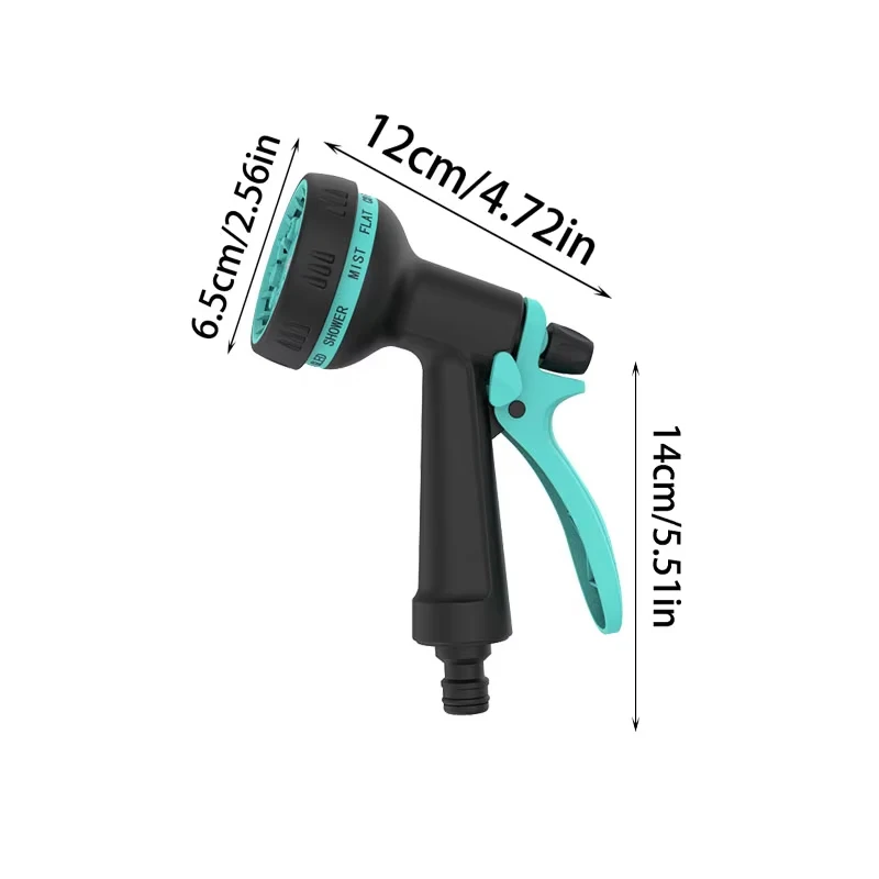 Expandable Magic Garden Hose Kit, 8 Patterns High Pressure Water Spray Gun With Foam Pot, Solid Brass Quick Connect Fittings, Fl