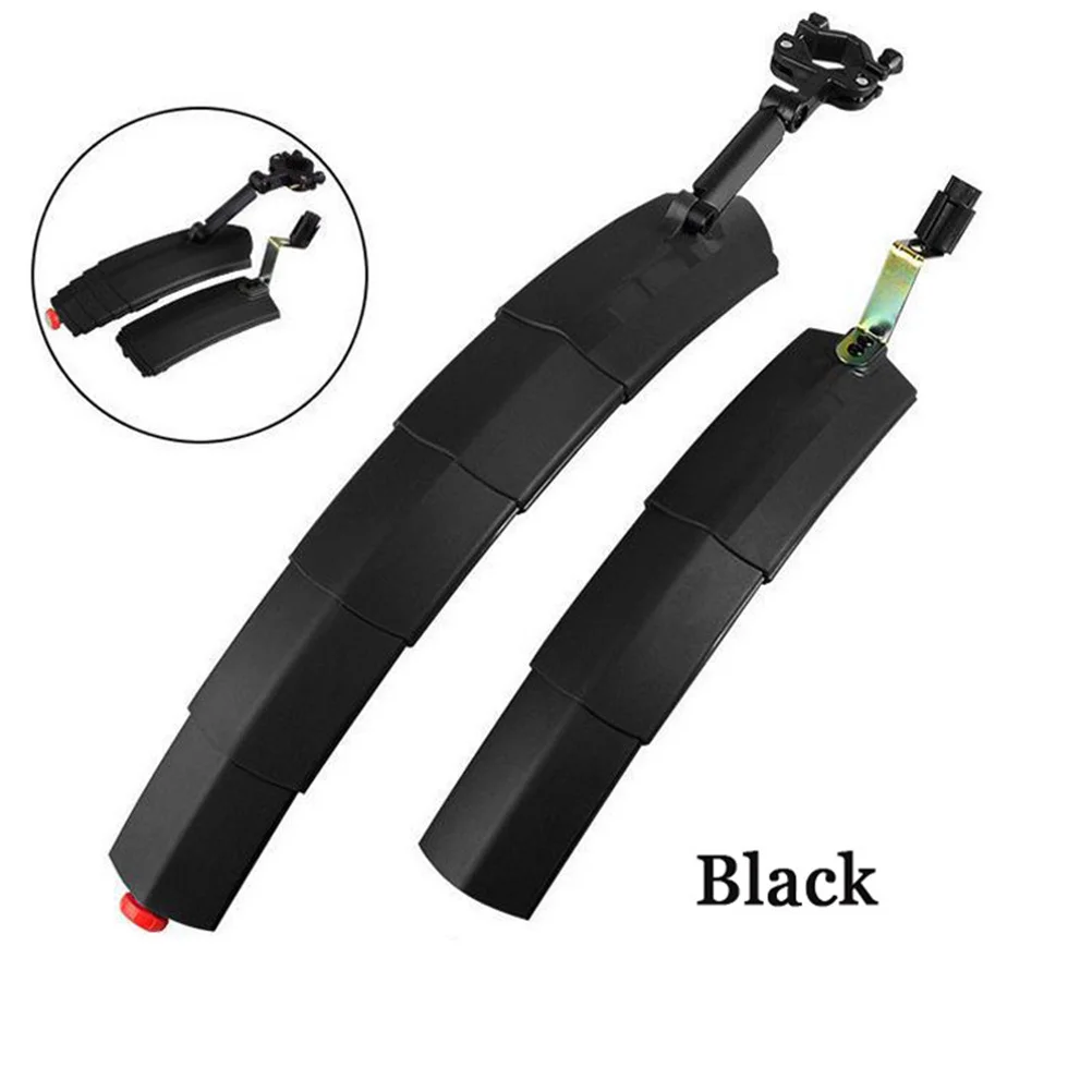 

Mountain Bike Rear Scalable Mud Guard Plastic Durable Adjustable Seat Post Rear Frame Mounted Mudflap for Suspension Bikes Anti