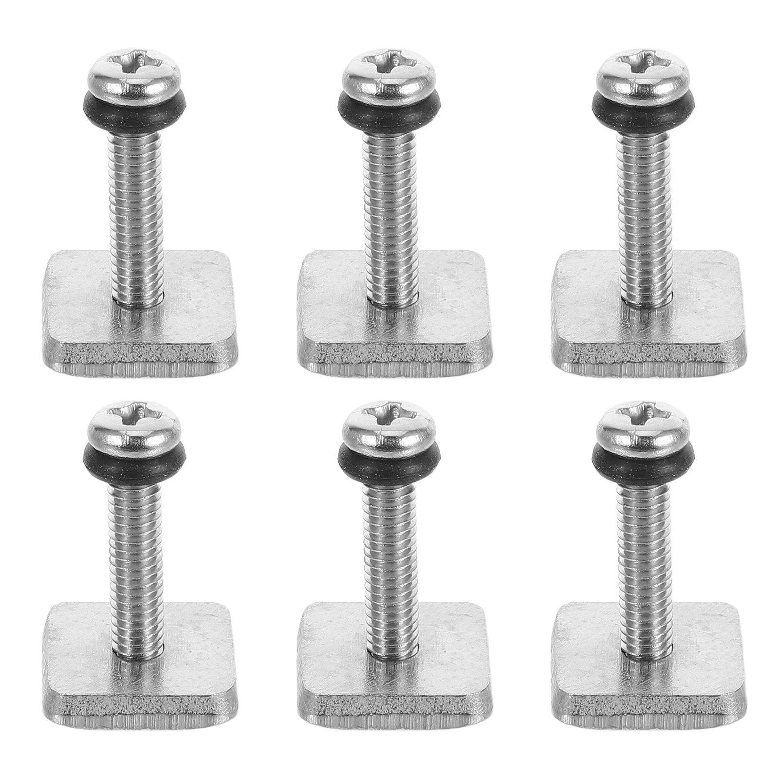 

6Pcs Stainless Steel Fin Screws Corrosion Resistant Cross Head Fasteners for Surfboard Fin Attachment Surfing Safety Equipment