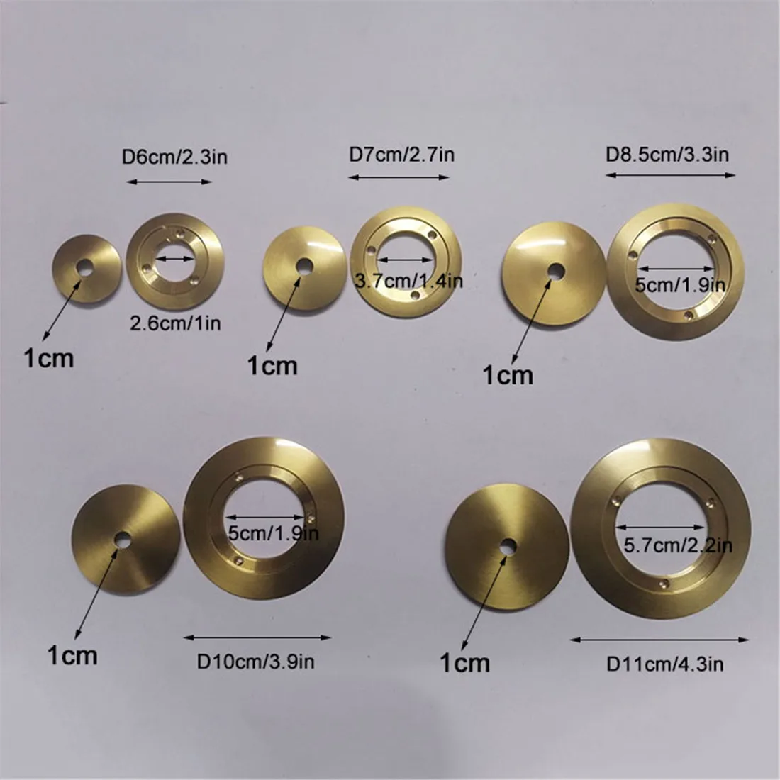 1/5/10pcs Bronze Chrome Metal Lampshade Holder Parts for Magic Bean Glass Shade Silver Aluminum Ring Cover to Hold Lampshade