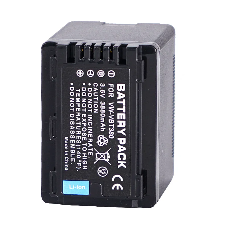 Для Panasonic HC-VX980 WX970 870 W850 V720 V520 V270 аккумулятор 3880 мАч VW-VBT380 аккумулятор для камеры
