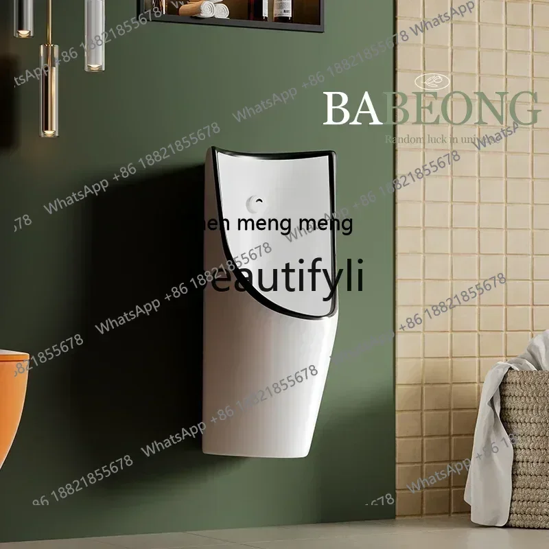 ss8350 ss 25Black edge wall-mounted type, villa personality multi-colored edge urinal hotel men's bathroom wall-mounted type