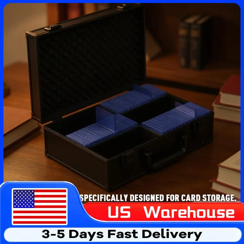 

Коробка для хранения карт Toploader с 6 разделителями, ударопрочный пылезащитный футляр для спортивных и игровых карт, коллекционных карт