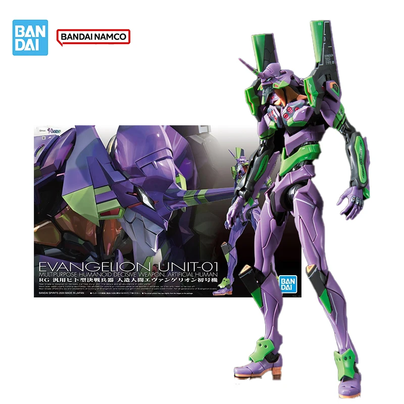 

Bandai Original Genuine Figure Evangelion Model Kit RG 1/144 Evangelion UNIT-01 Collection Action Figure Model Boys Toys Gifts
