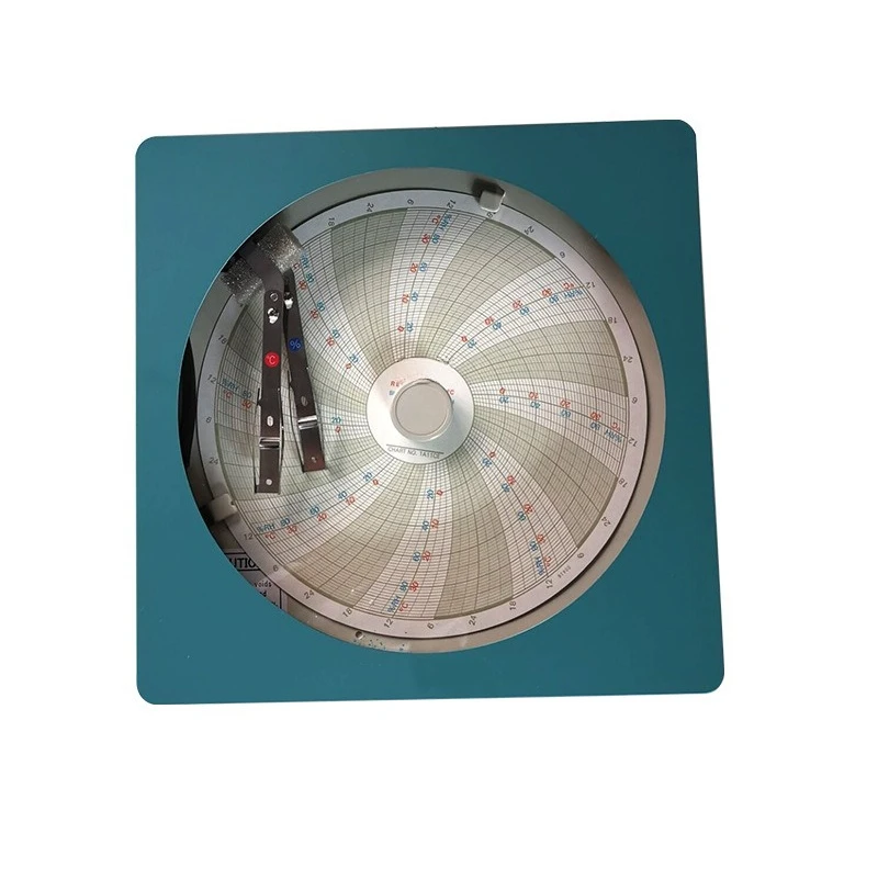 Disc with paper scribing temperature and humidity recorder KC10GW green/containing 30 sheets of 1A11CE paper