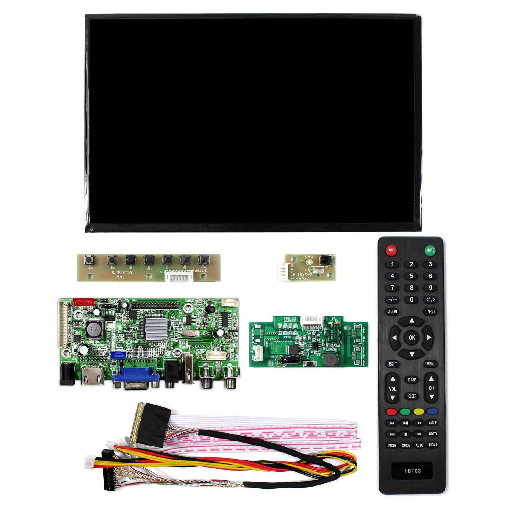 HDM I VGA AV Audio USB LCD Controller Board 10.1