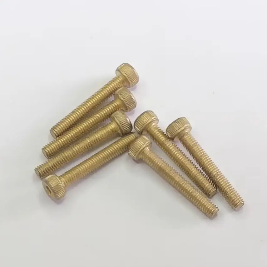 M2 M2.5 M3 Brass Socket Head Cap Screws Extended Cheese Head Cup Head Inner Hex Copper Fastener Bolts