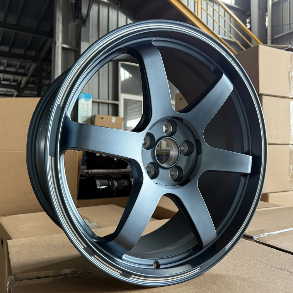 ล้อแม็กซ์ Volk Racing Te37 สีเทา Gunmetal Dark ขนาด 18 19 20 21 นิ้ว 5x112 สำหรับรถยนต์ BMW X4 G02