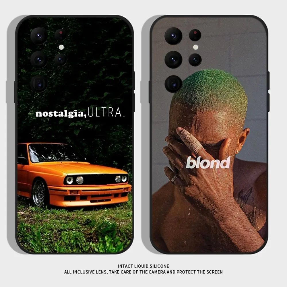 F-Frank Channel Orange OceanS Phone Case For Samsung S24,S22 Ultra,S20,S30 plus,S22 plus,S23,S30 ultra 5G Silicone Cover