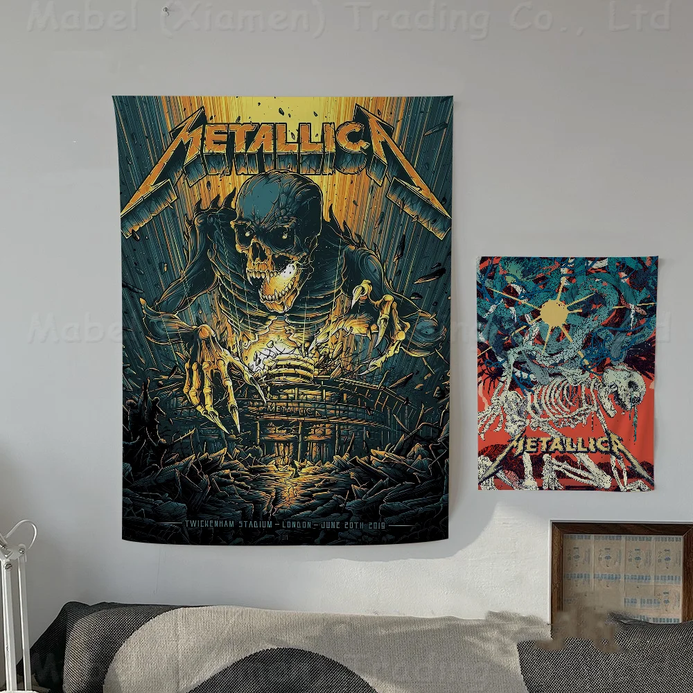 Band M-METALLICA Cool Banner INS Style Outdoor Party Decoration Atmosphere Flag