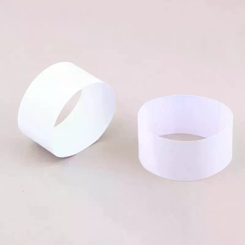 100pcs Money Bands Self-adhesive Tear Resistant Self Sealing Cash Straps Professional White Money Wrappers For Supermarkets