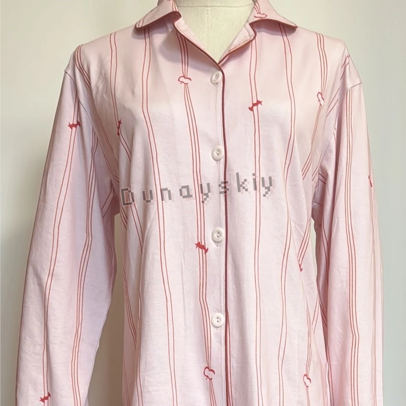 

Love And Deepspace Caleb Xia Heroine Cosplay 코스튬 Little Apple Pajamas Qianye Zhuozhuo Cotton Sleeved Button Up Blouse Ladies