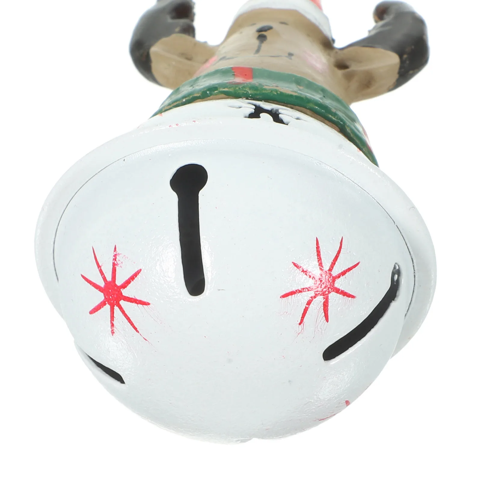 

Christmas Reindeer Hanging Decoration Hand Painted Iron Resin Xmas Bell Pendant Festival Ornament Christmas Tree Hanging