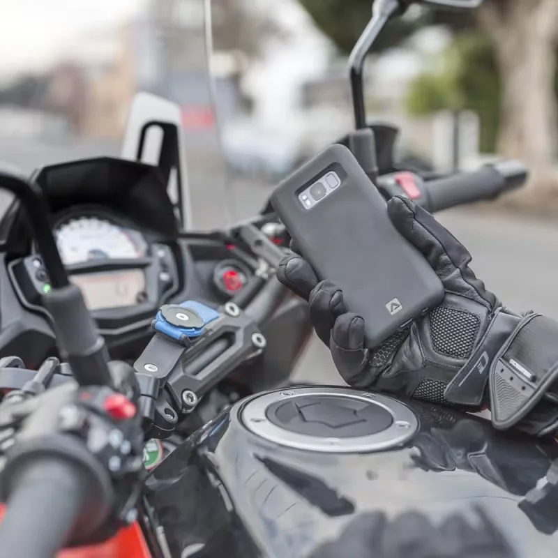 Phone Holder Anti-shake Motorcycle Bike Shock withAbsorber Phone Bracket Vibration Damper Self Lock Bicycle Handlebar Mount Stem