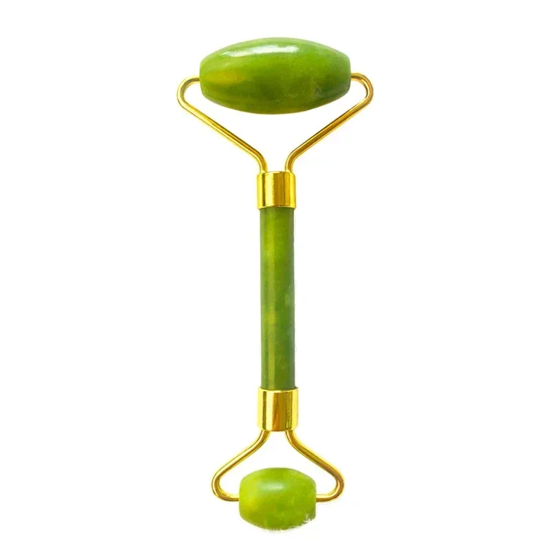 Guasa jade massageador facial natural jade rolo massageador facial anti-rugas realce beleza facial cuidados com a pele ferramenta de massagem